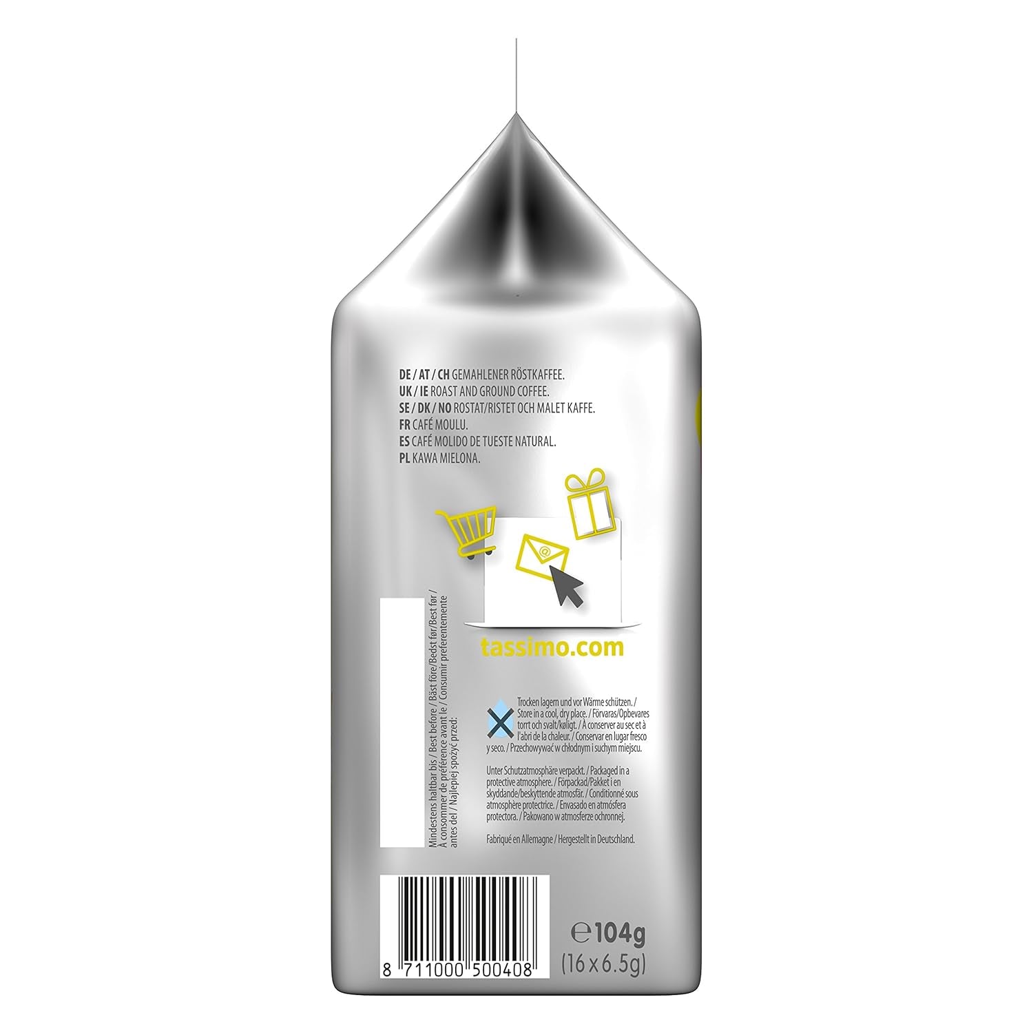 Tassimo Kapseln Jacobs Krönung, 5 x 16 Pads, 80 Kaffeekapseln