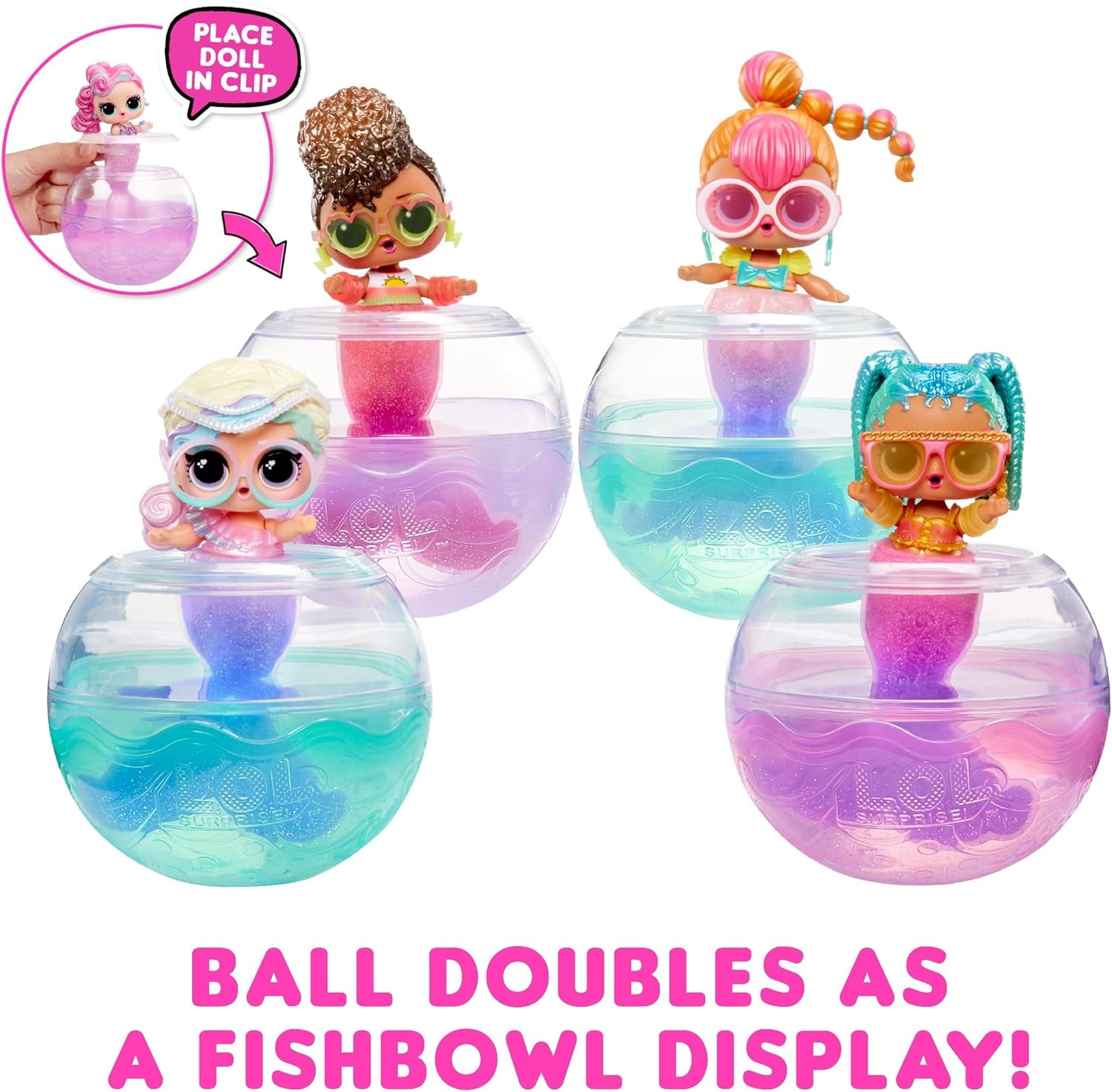 L.O.L. Surprendre! Mermaids Tots - Mini poupées tendance avec queues changeantes de couleur - Convient aux collectionneurs, filles et garçons à partir de 4 ans Naty Shop Dolls