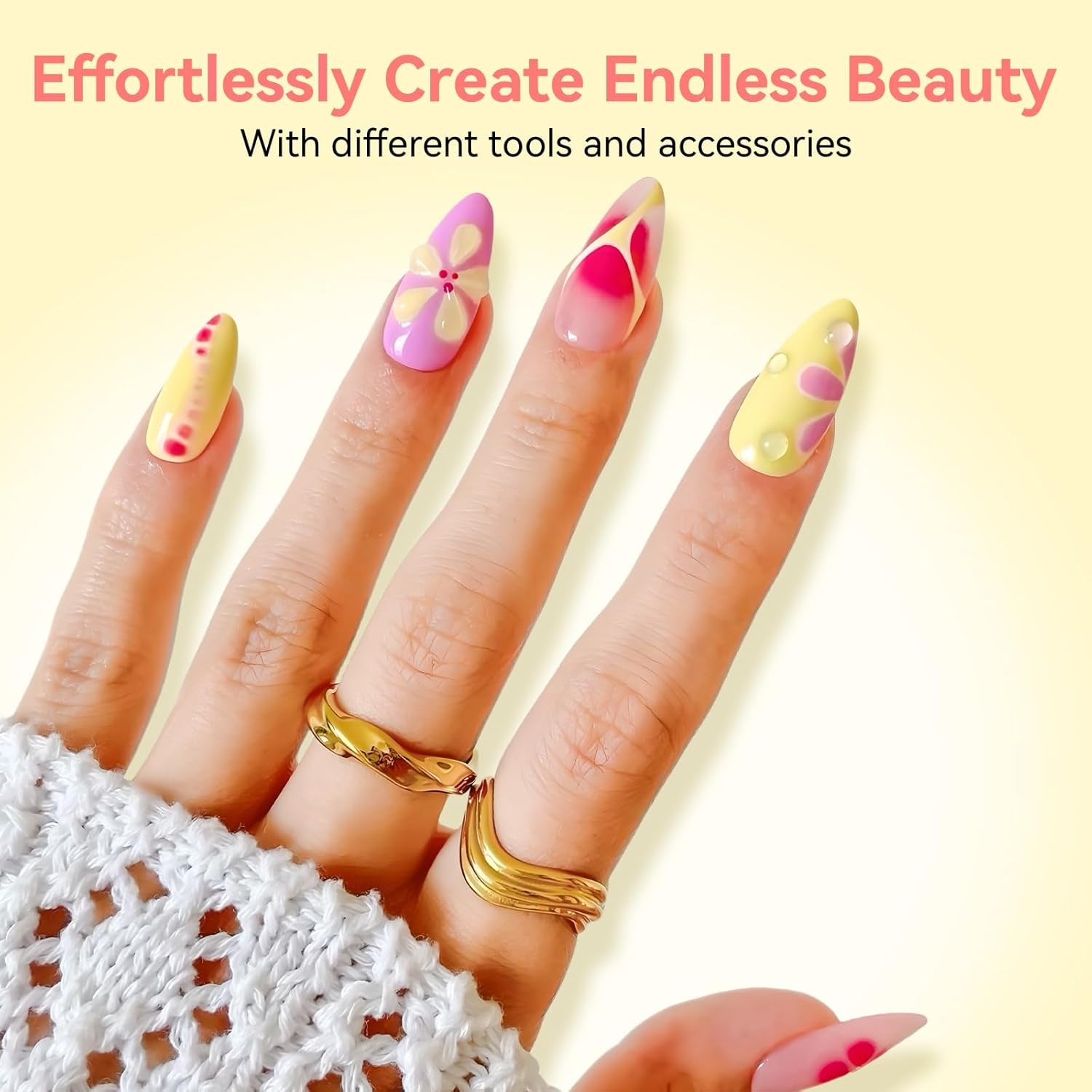 Oja gel Makartt Blooming - 15 ml Gel Blooming pentru întinderea ojei cu culoarea marmoră, vopsea gel, modele de unghii pentru manichiură DIY, flori, animale, acuarelă, kit magic pentru manichiură