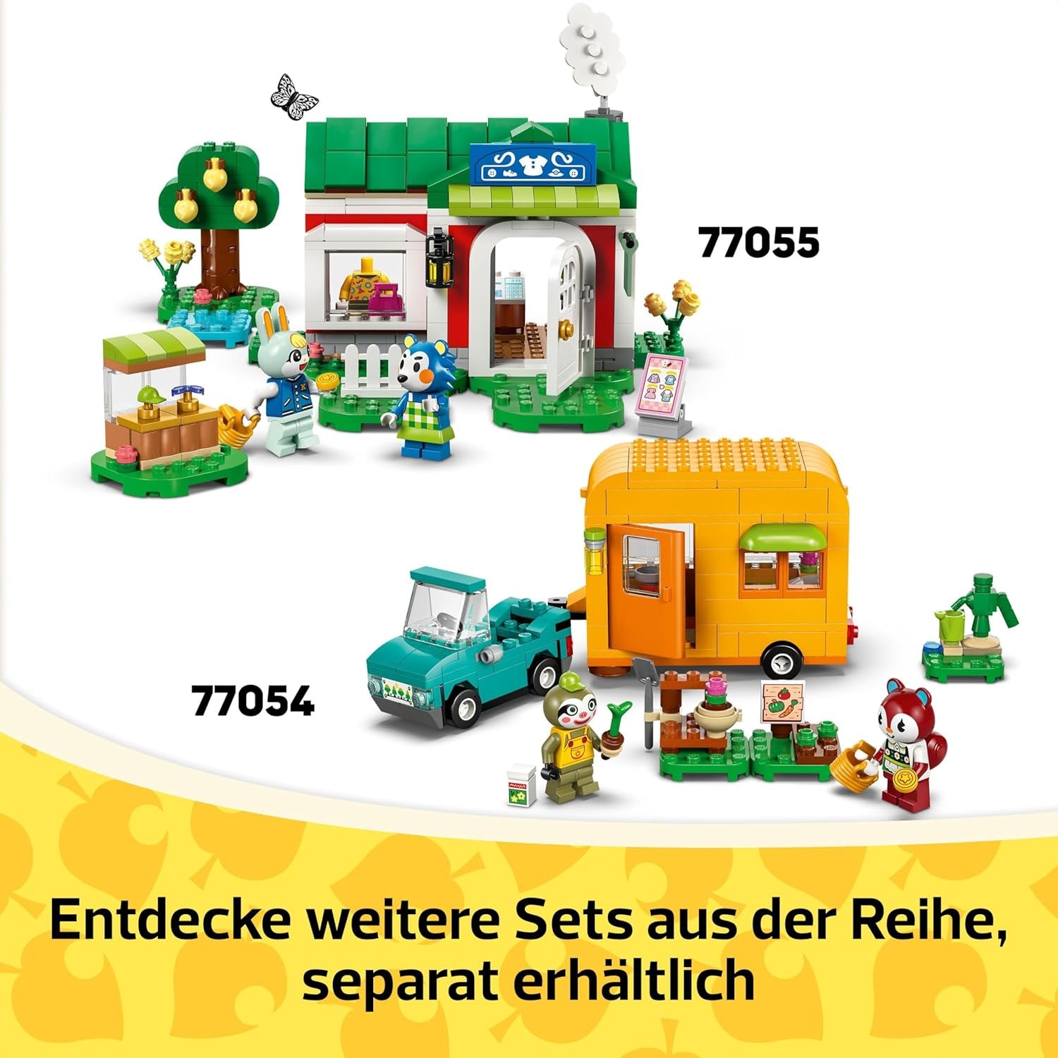 LEGO Animal Crossing Stargazing with Euphemia, ensemble de construction pour enfants, jeu de rôle imaginatif, jouet pour filles et garçons de 6 ans, jouet figurine animal 77053 Ensembles de construction Besuche den LEGO-Store