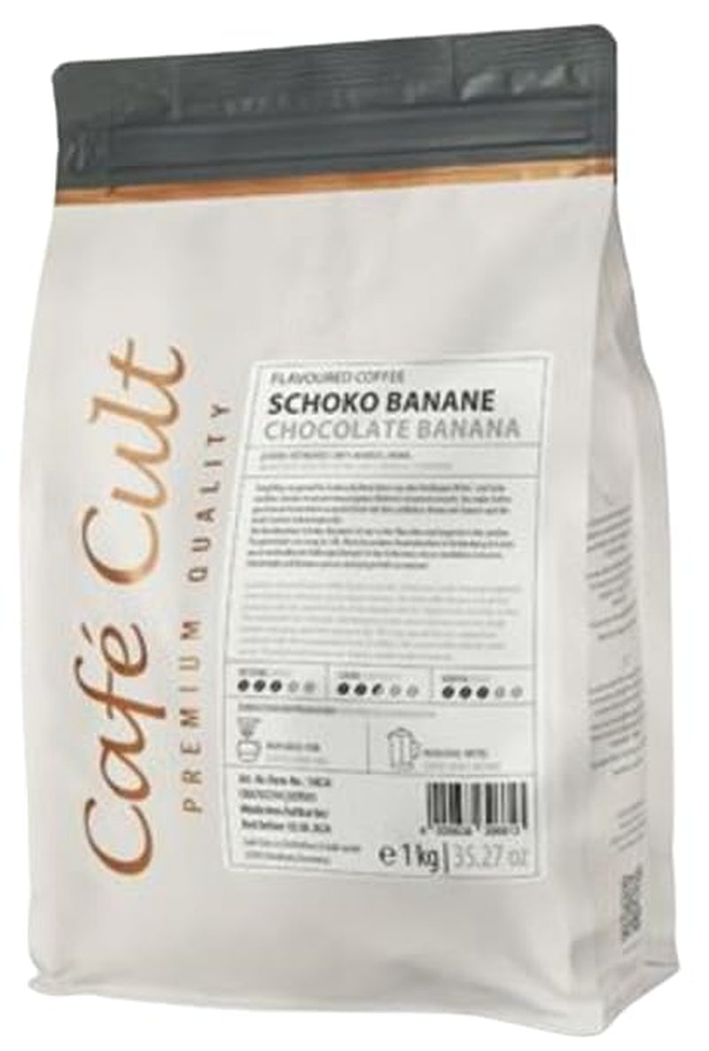 ® Café au chocolat et bananes en sachet de 1 kg, au goût de grains entiers