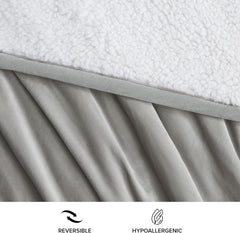 UGG 01465 Bliss Sherpa Pătură de aruncare complet reversibilă pentru canapea sau pat, lavabilă la mașină, ușor de întreținut, pluș moale, pături de lux supradimensionate, 178 X 127 cm, sigilare Plapumi si pilote Naty Shop