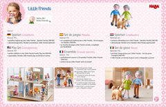 HABA 306147 - Coffret de jeu Little Friends Grands-parents, poupées flexibles et animaux à partir de 3 ans, multicolore