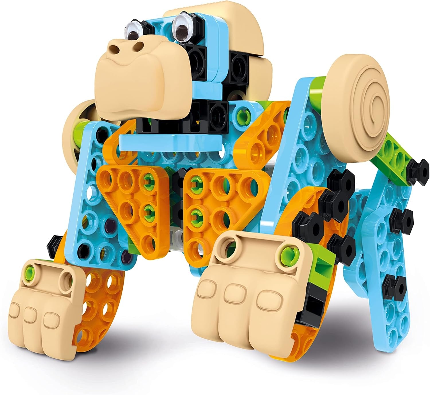 Clementoni 97860 Science & Play Build – Mechanics Junior Lustige Tiere, Bausatz for 8 Tiermodelle, Motorbetriebenes Konstruktionspielzeug for Kinder ab 6 ans Amazon Exclusive