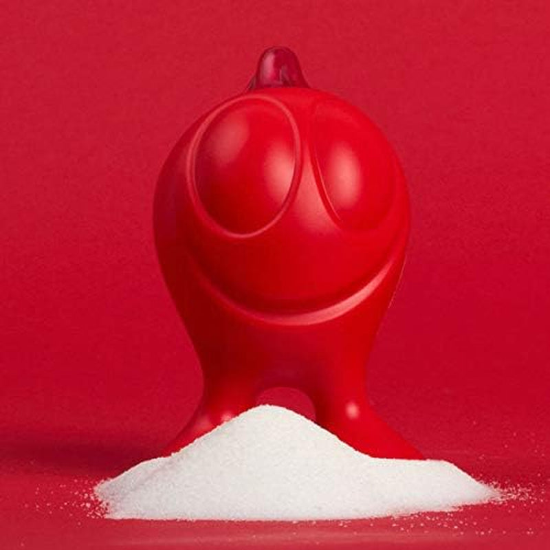 Distributeur de sucre Alessi "GINO ZUCCHINO" en résine thermoplastique, rouge