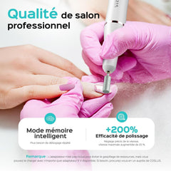 COSLUS Nagelfräser Kabellos Tragbar Für Gelnägel: Elektrische Nagelfeile Stufenloser Geschwindigkeitsregelung Für Maniküre Pediküre Und Acrylnägel Plastik Nail Drill Für Anfänger & Nagelstudio Zuhause