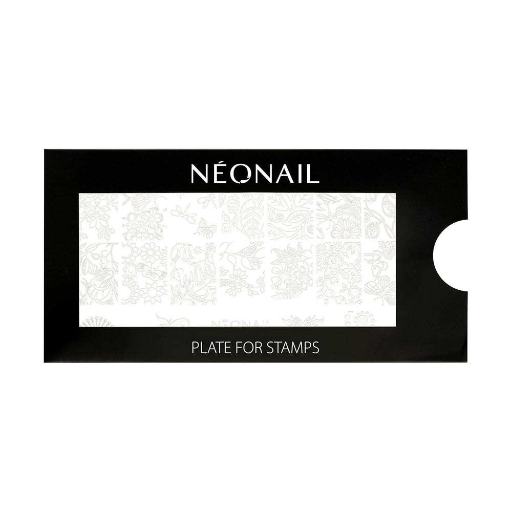 NÉONAIL Nagel Stempel Mit Schaber - Nägel Selber Machen - Nail Art Stamper - Nageldesign Für Nagel Schablone - French Nails Stempel - Silikon Nagelstempel