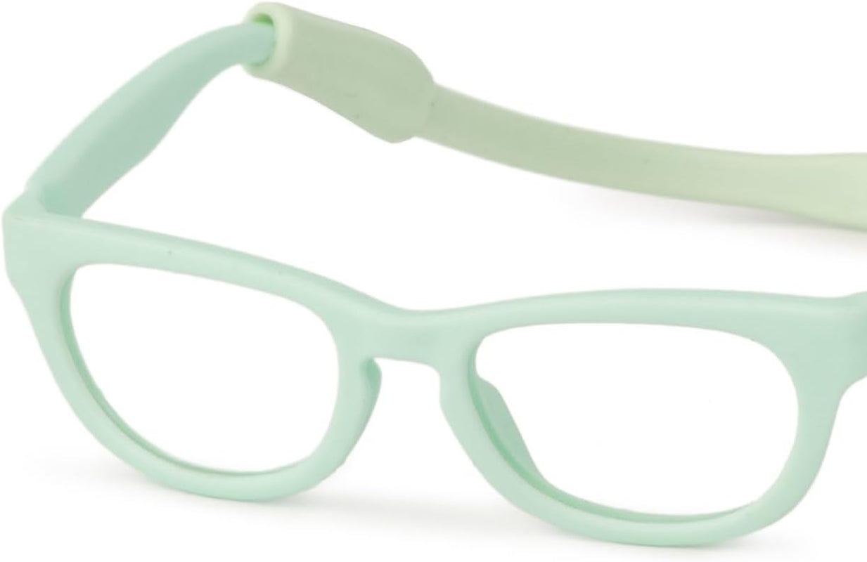 Lunettes de poupées Miniland pour chiots de 38 cm, turquoise