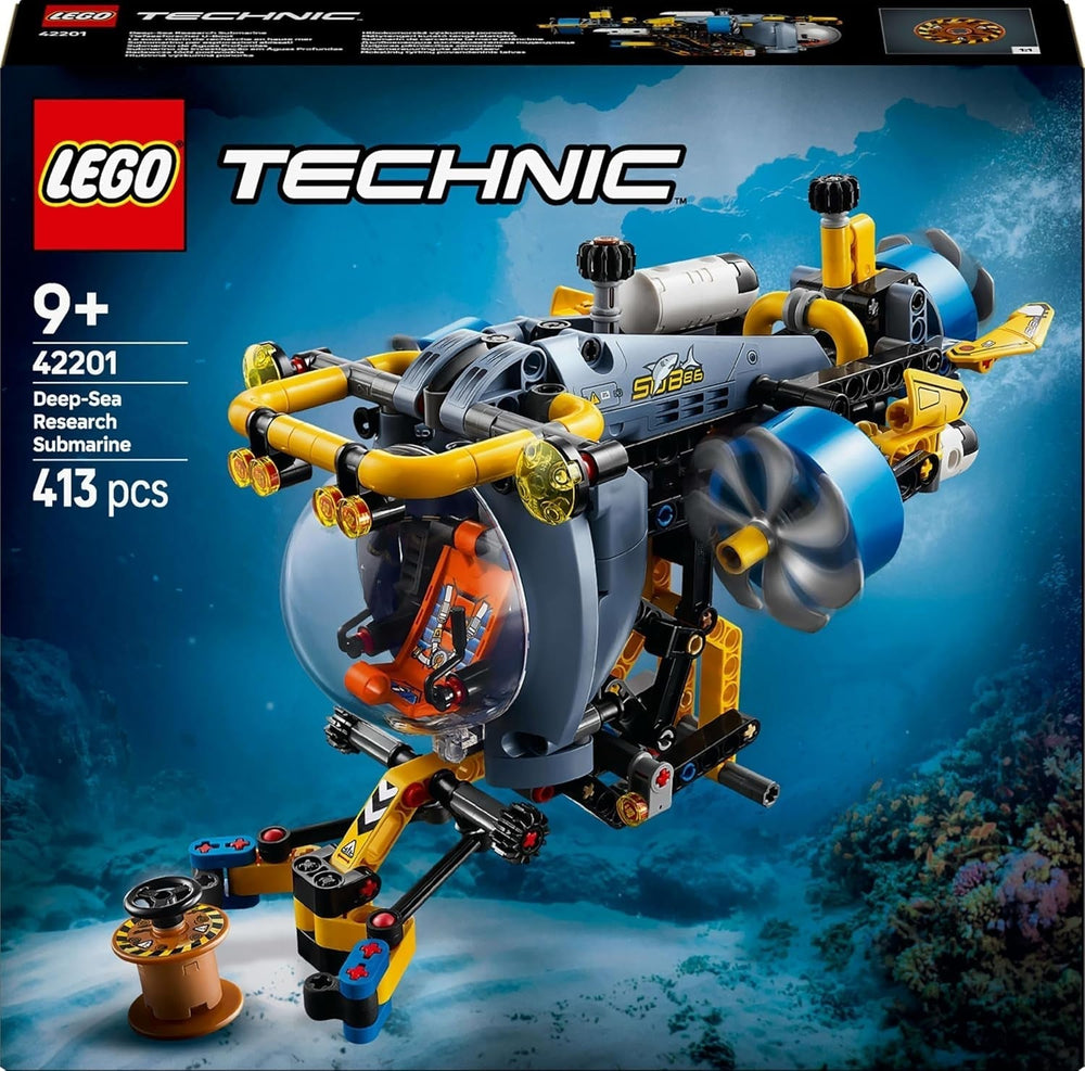 LEGO Technic Deep Sea Explorer Jouet de construction sous-marin pour enfants de 9 ans, garçons et filles, idées de cadeaux d'anniversaire créatives, véhicule à construire avec hélices rotatives 42201 Ensembles de construction Besuche den LEGO-Store