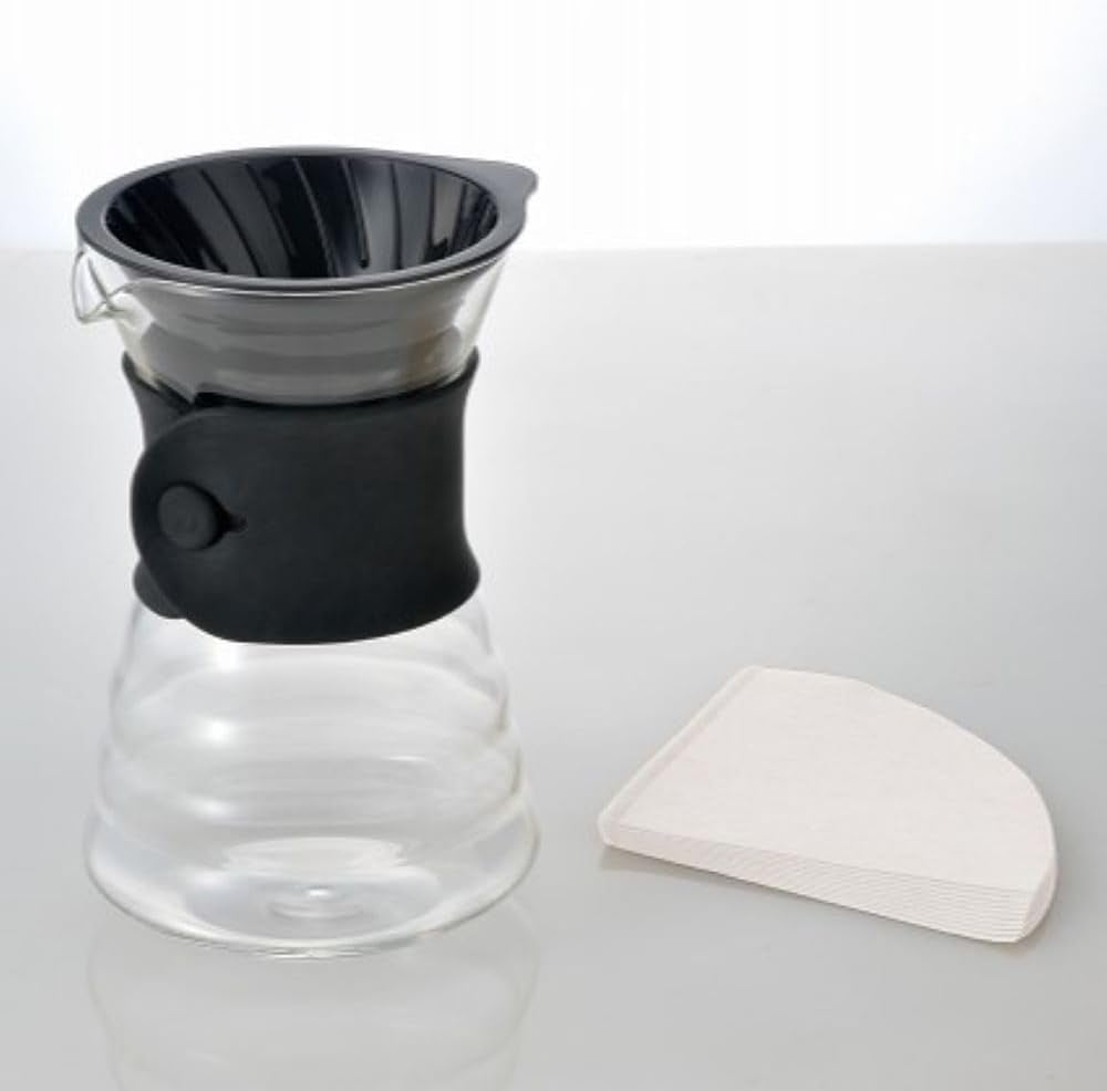 VDD-02B VD 700 ml V60 Carafe avec goutte-à-goutte, pour 2-3 tasses, transparente