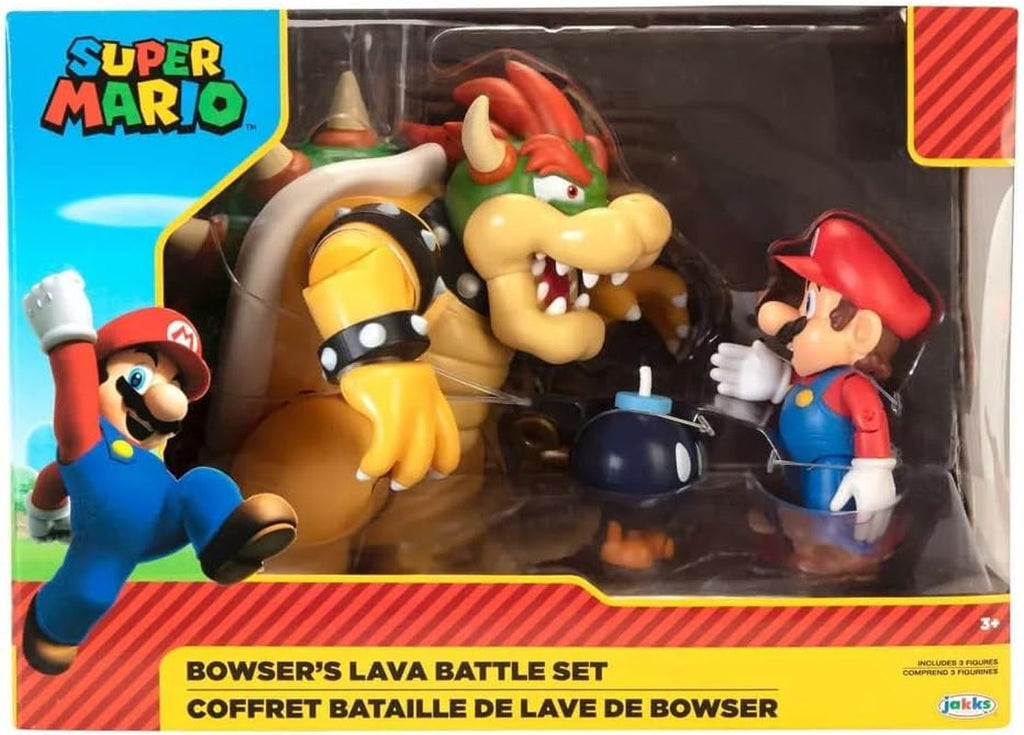 Nintendo Super Mario Bowser 18Cm Vs. Mario Set de figuri (Valul 1) Action figures Naty Shop