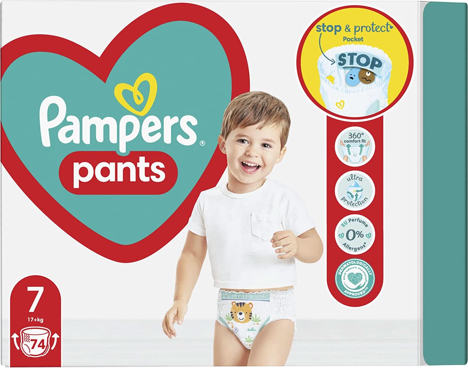 Pampers (version classique), pantalon garçon/fille 7 74 pcs Mère et Enfant Naty Shop