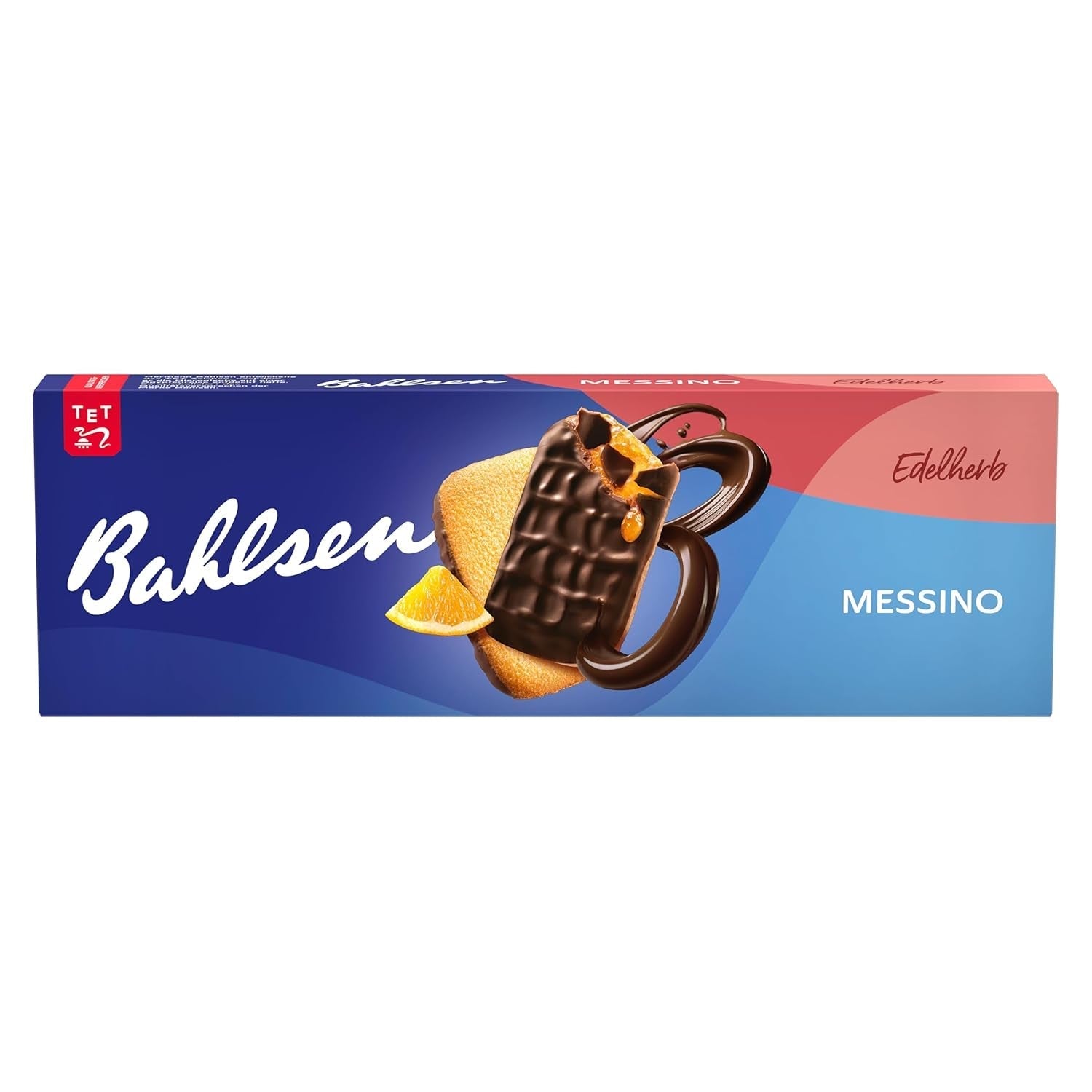 Bahlsen Messino Edelherb - 1 paquet - Pâte moelleuse fourrée à l'orange et au chocolat noir (1 x 125 g)