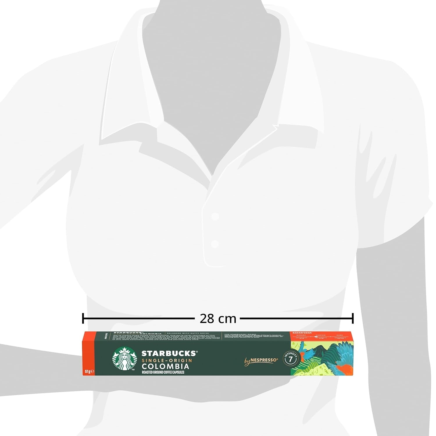 STARBUCKS Colombie d'origine unique par Nespresso, Mittlere Röstung, Kaffeekapseln 10 x 10 (100 Kapseln)