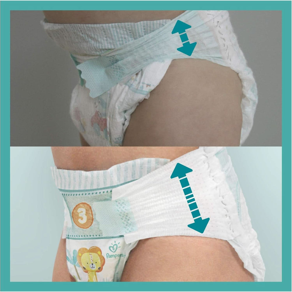 Pampers (version classique), couches pour bébés taille 4+ (10-15 kg), 100 pcs Mère et Enfant Naty Shop