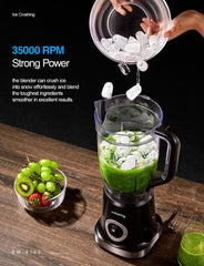 Mixer, Standmixer Mit 4 Klingen Mixer Für Smoothies, Milchshakes Und Säfte,Blender Mit Edelstahlklingeneinheit, Sicherheitsschalter Bucatarie Naty Shop