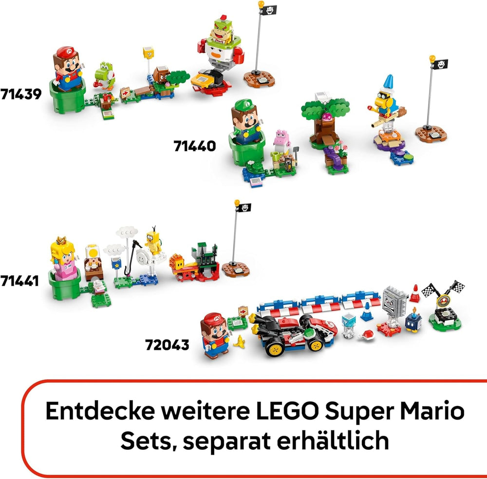 LEGO Super Mario Party bei Toads Haus - Interaktives Set mit 2 Figuren, Küche, Schlafzimmer & Picknicktisch - Kinder Spielset zum Bauen - Gamer Geschenk für Jungen & Mädchen ab 7 Jahren - 72041