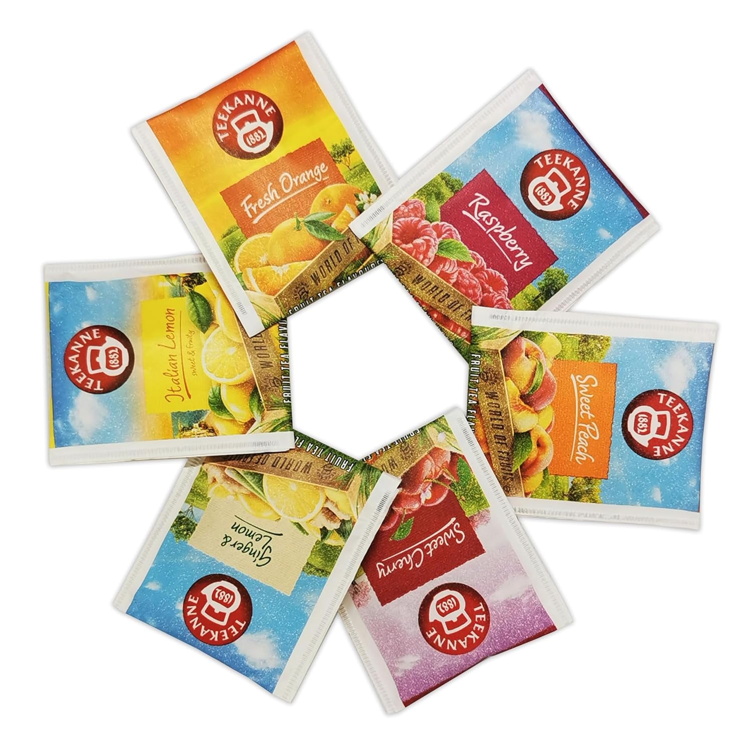 Teekanne World of Fruits (NOUVELLE ÉDITION) - Coffret avec sélection de thés aux fruits - 6 saveurs * 5 sachets de thé