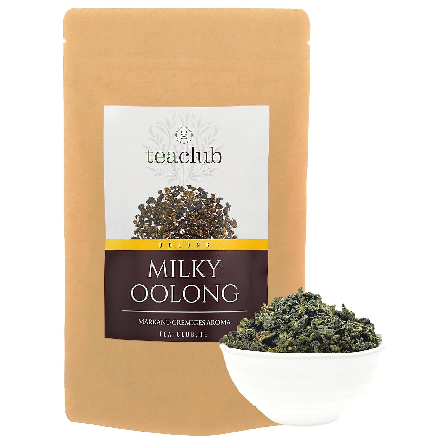 MILKY OOLONG 100G, thé Oolong premium au caractère de thé vert, thé vert en vrac semi-fermenté, feuilles de thé vert Teaclub