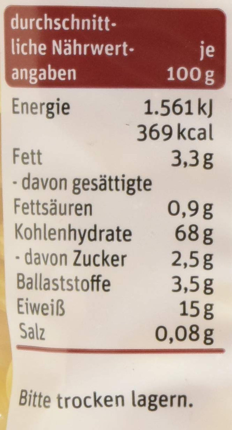 tegut... Nouilles à l'œuf, tire-bouchon, 1 x 500 g
