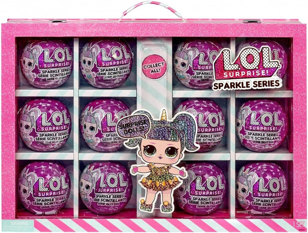 LOL Surprise Glitzer Series - Glitzer-Puppen im 12er-Pack - 80+ Surprises avec chiots, tenues, accessoires et plus encore - Jeux avec eau - Pour les filles et les jeunes à partir de 4 ans