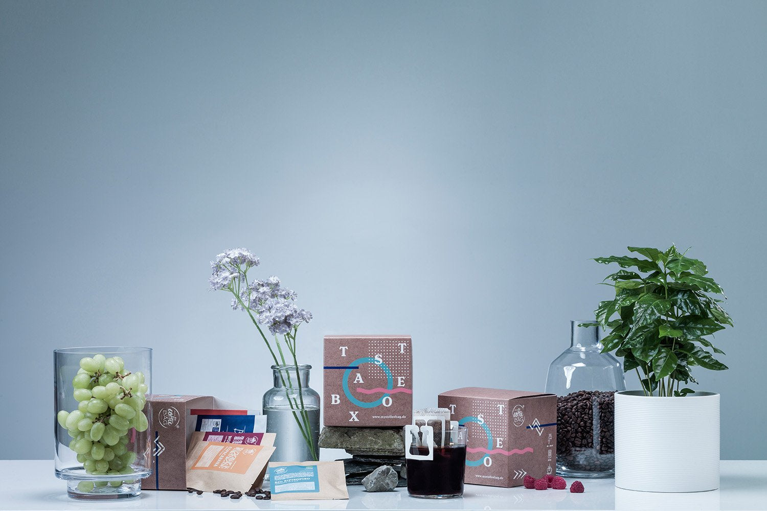 Coffret dégustation Mycoffeebag avec tous les assortiments | Café filtre haut de gamme au bon goût | Coffret cadeau avec 13 sachets de café en grains 100% Arabica | Légèrement rôti à la main