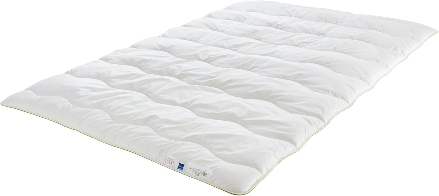 Badenia Trendline Eco couette Aerelle Blue Duo 135 X 200 Cm, Blanc, certifié Öko-Tex, Produit selon la norme de qualité allemande Couettes et couettes Naty Shop