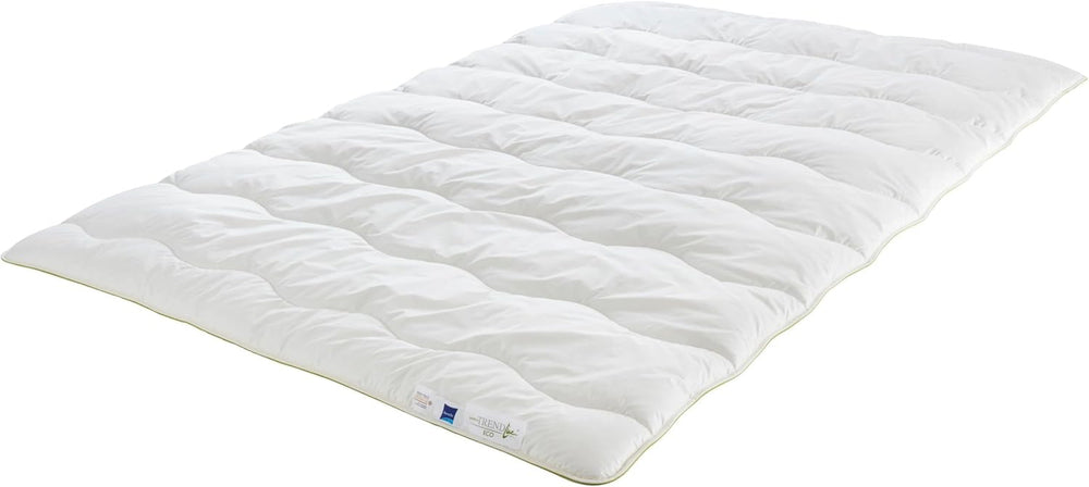 Badenia Trendline Eco couette Aerelle Blue Duo 135 X 200 Cm, Blanc, certifié Öko-Tex, Produit selon la norme de qualité allemande Couettes et couettes Naty Shop