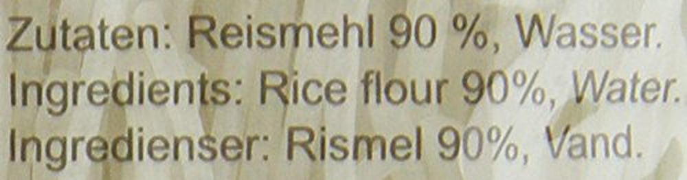Nouilles de riz Ricefield, vermicelles, 2 mm, Bun Gao (1 x 400 g)