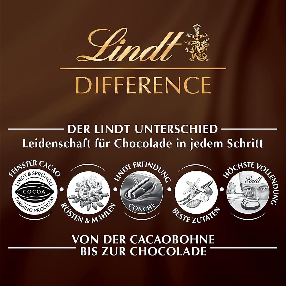 Mix de Paște Lindt Chocolate LINDOR | Casetă 144g | Ouă LINDOR care se topesc în gură în trei variante: Ciocolată cu lapte, Ciocolată neagră, Alune | Ciocolată de Paște | Cadou de ciocolată | 1 pachet