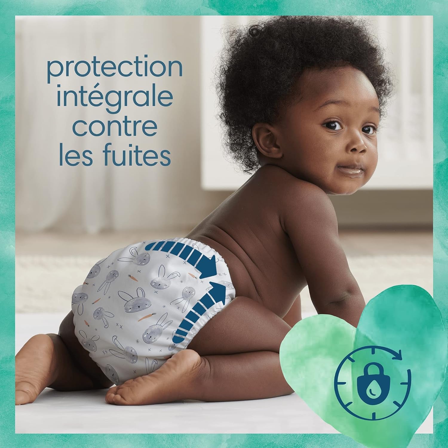 Pampers - Pack de démarrage Harmony Hybrid, 3 couches lavables + 25 couches supérieures jetables - 1 paquet
