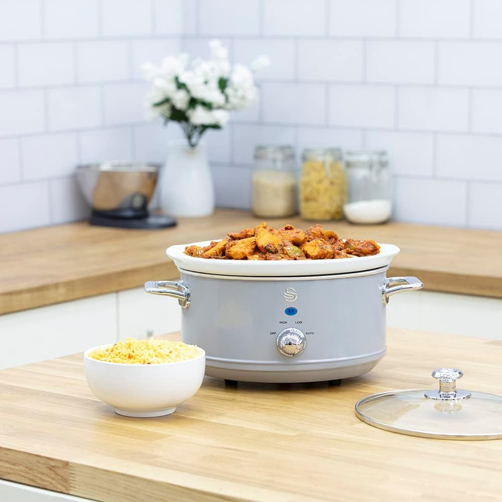 Swan Retro SF17021GRNEW Mijoteuse 3,5 litres, 200 W Mijoteuse Naty Shop