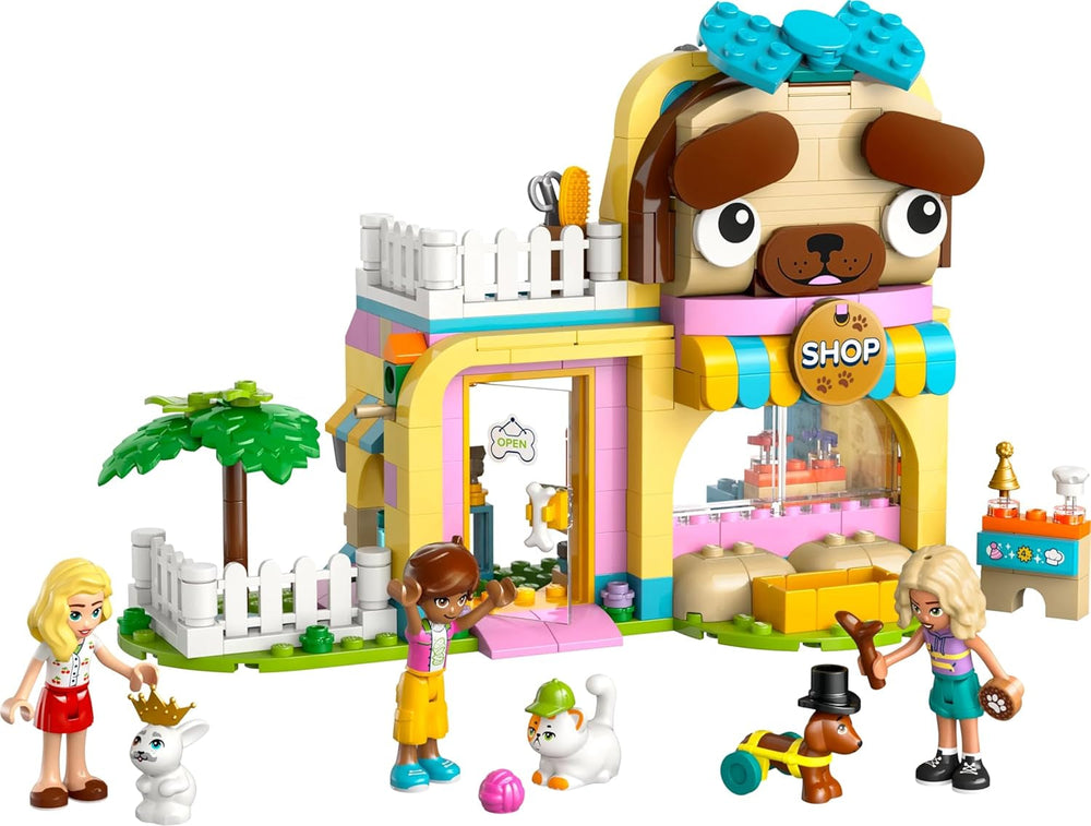 LEGO Friends Animal Accessories Store Ensemble de jeu d'imitation Jouet éducatif pour filles de 6 ans 3 figurines et 3 figurines d'animaux Chat Chien Lapin Idée cadeau pour enfants 42650 Ensembles de construction Besuche den LEGO-Store