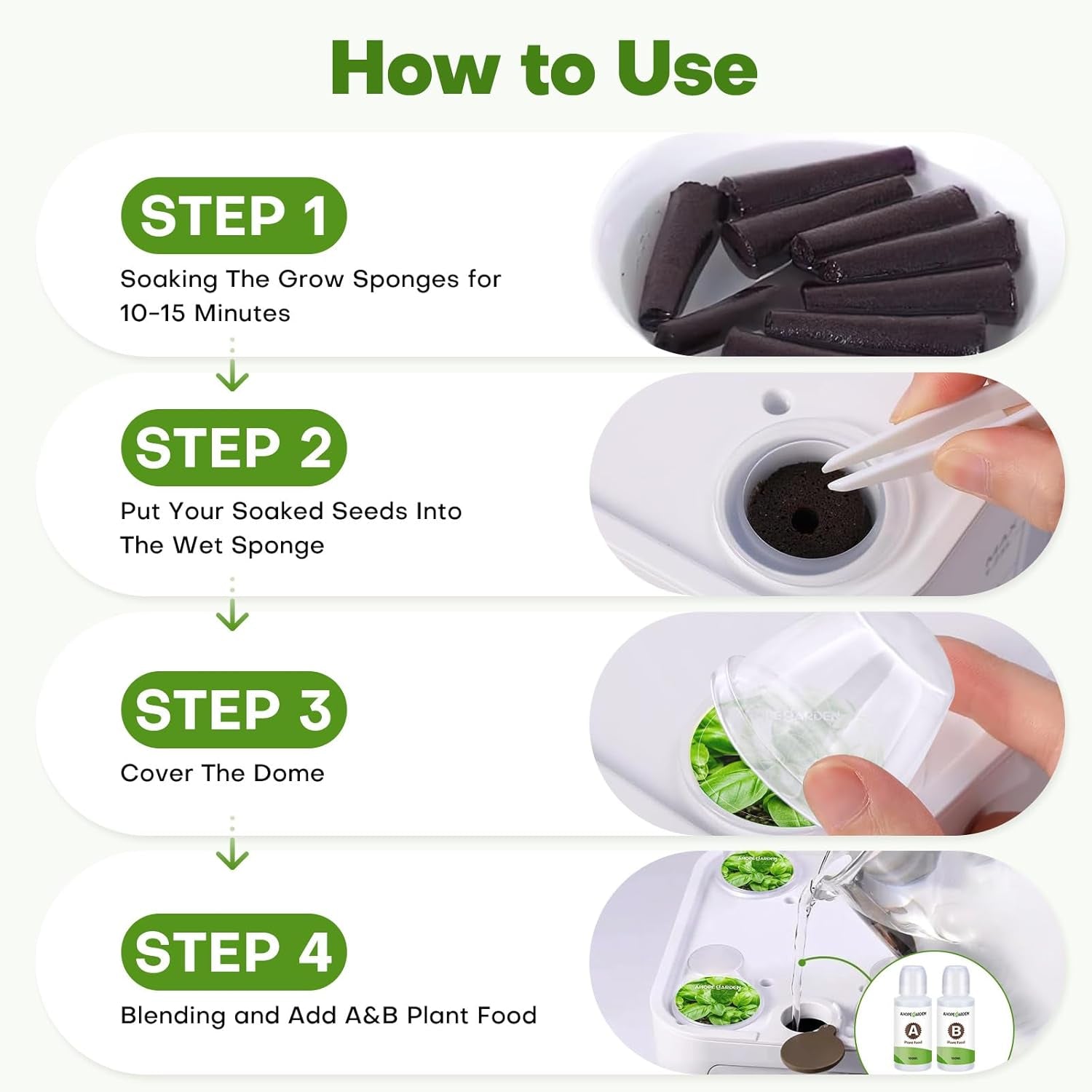 Ensemble de capsules de graines pour système de culture hydroponique de jardinage intérieur, 40 pièces, régulier