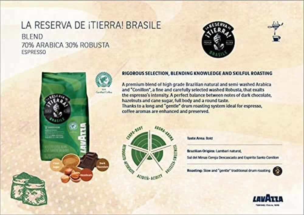 Café aux céréales Lavazza Tierra Brasile Intense (1kg)