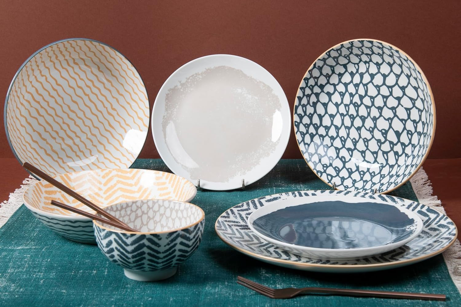 Soho Ensemble de 18 pièces en porcelaine, 6 places assises