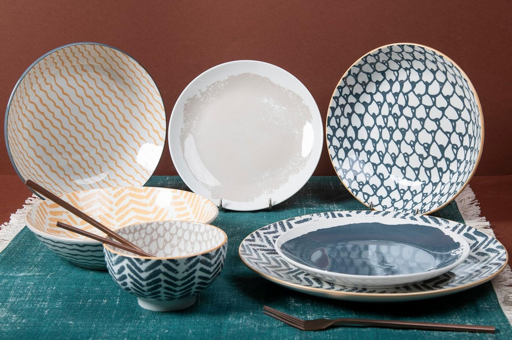 Soho Ensemble de 18 pièces en porcelaine, 6 places assises