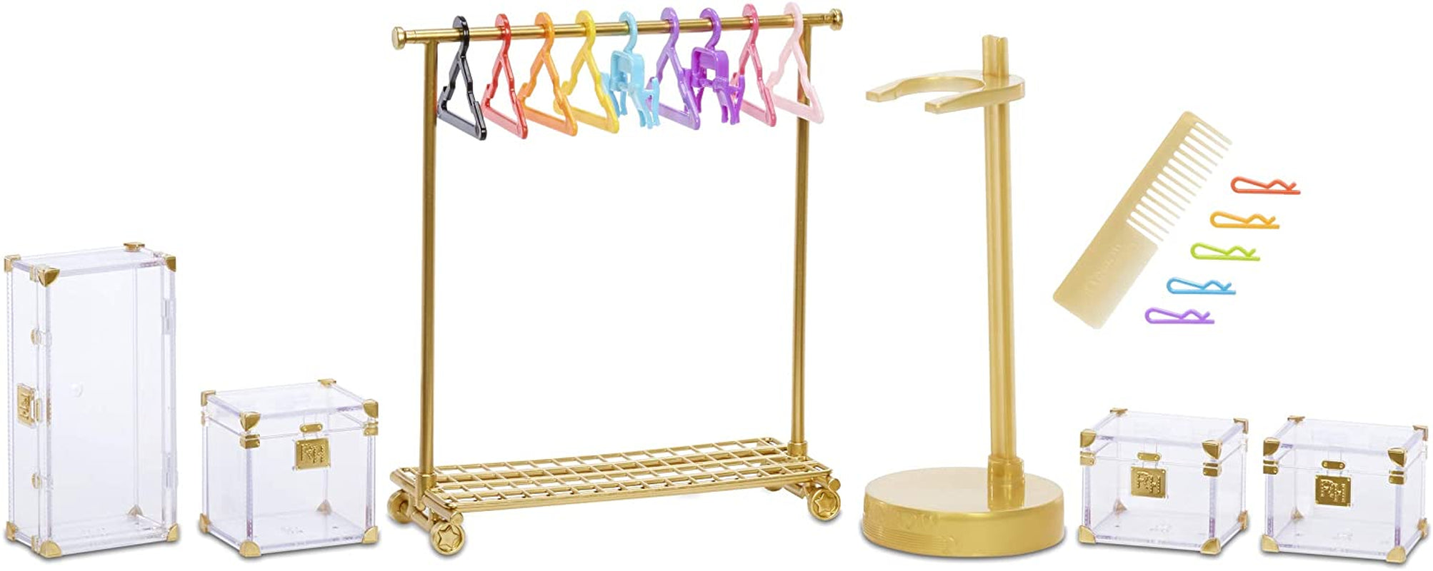 Rainbow High 571049 Fashion Studio - Poupée exclusive avec vêtements, accessoires et 2 perruques brillantes - Créez plus de 300 tenues !