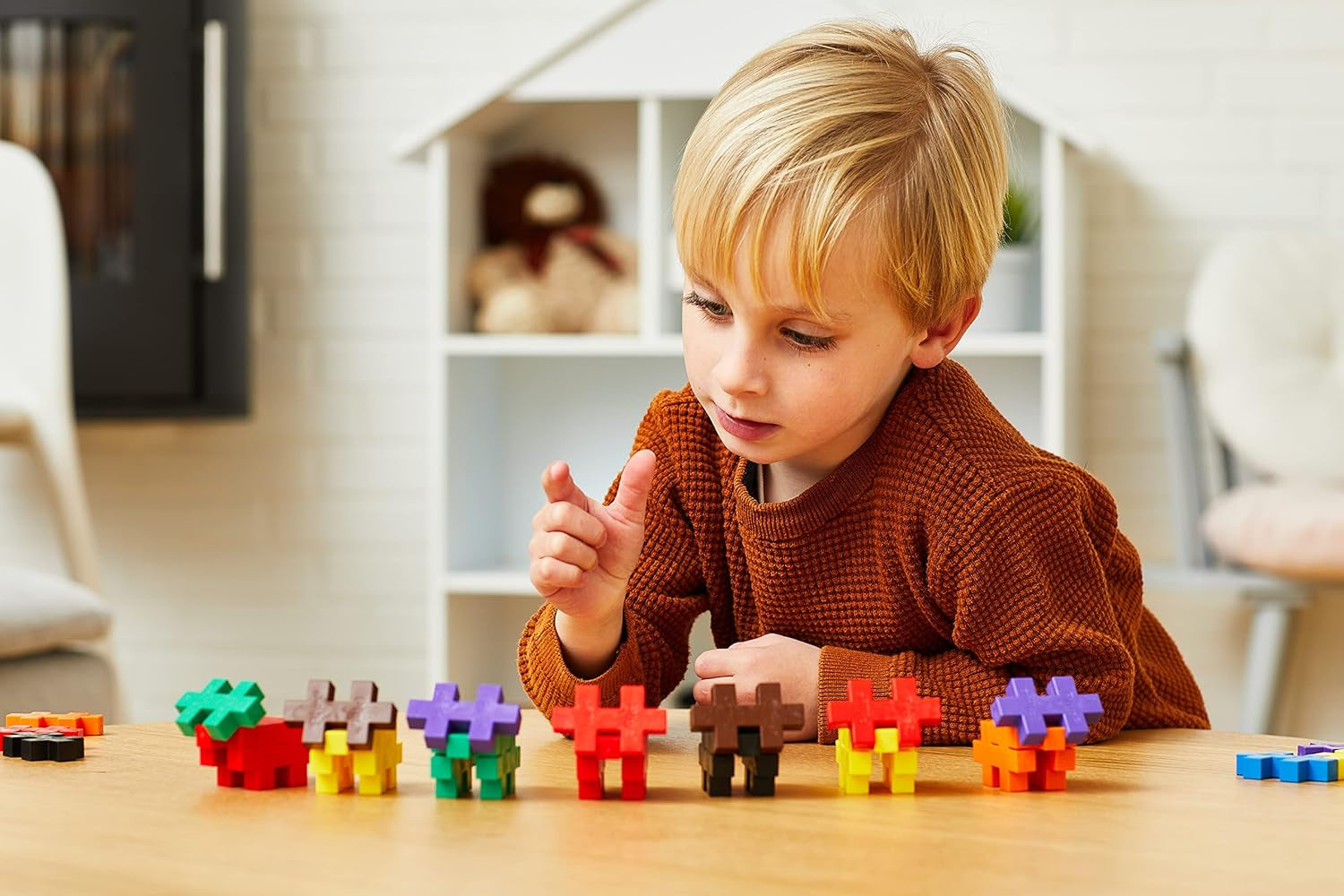 Plus-Plus 9603210 Geniales Konstruktionsspielzeug, Open Play Big Basic Mix, Bausteine-Set, 100 pièces, Mehrfarbig, Mehrfarbig