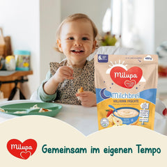 Milupa Milk Porridge Fruits Complets - Porridge pour enfants sans huile de palme, dès 6 mois - 4 X 400 G (pack de 2) Mère et Enfant Naty Shop