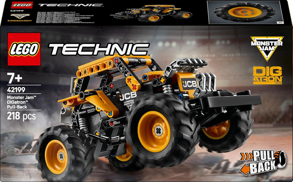LEGO Technic Monster Jam Digatron, ensemble de jeu Monster Truck pour enfants, jouets de construction pour enfants, garçons et filles à partir de 7 ans, idées cadeaux pour les fans de Monster Trucks et de sport automobile 42199 Jeux de construction Besuche den LEGO-Store