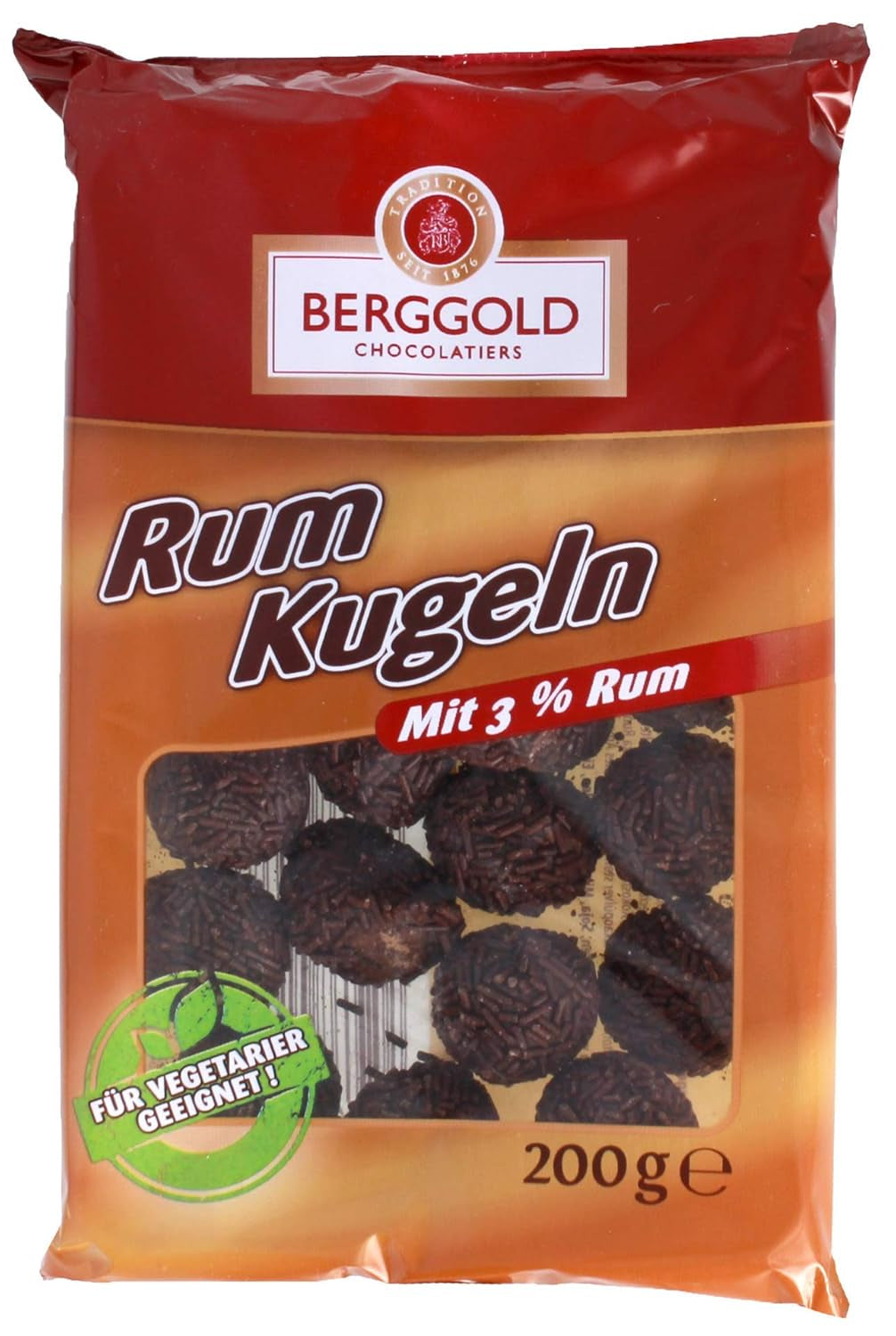 Boules de rhum au chocolat spécial, Boules de rhum 200g