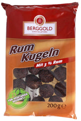 Boules de rhum au chocolat spécial, Boules de rhum 200g