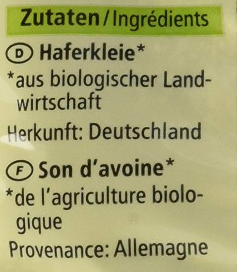 Son d'avoine bio aux germes, 500g