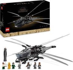 LEGO 10327 Icons Dune Atreides Royal Ornithopter, Set zum Sammeln für Erwachsene, Film-Geschenk für Männer, Frauen und Fans, Modell-Flugzeug mit 8 Figuren, darunter Paul Atreides und Baron Harkonnen