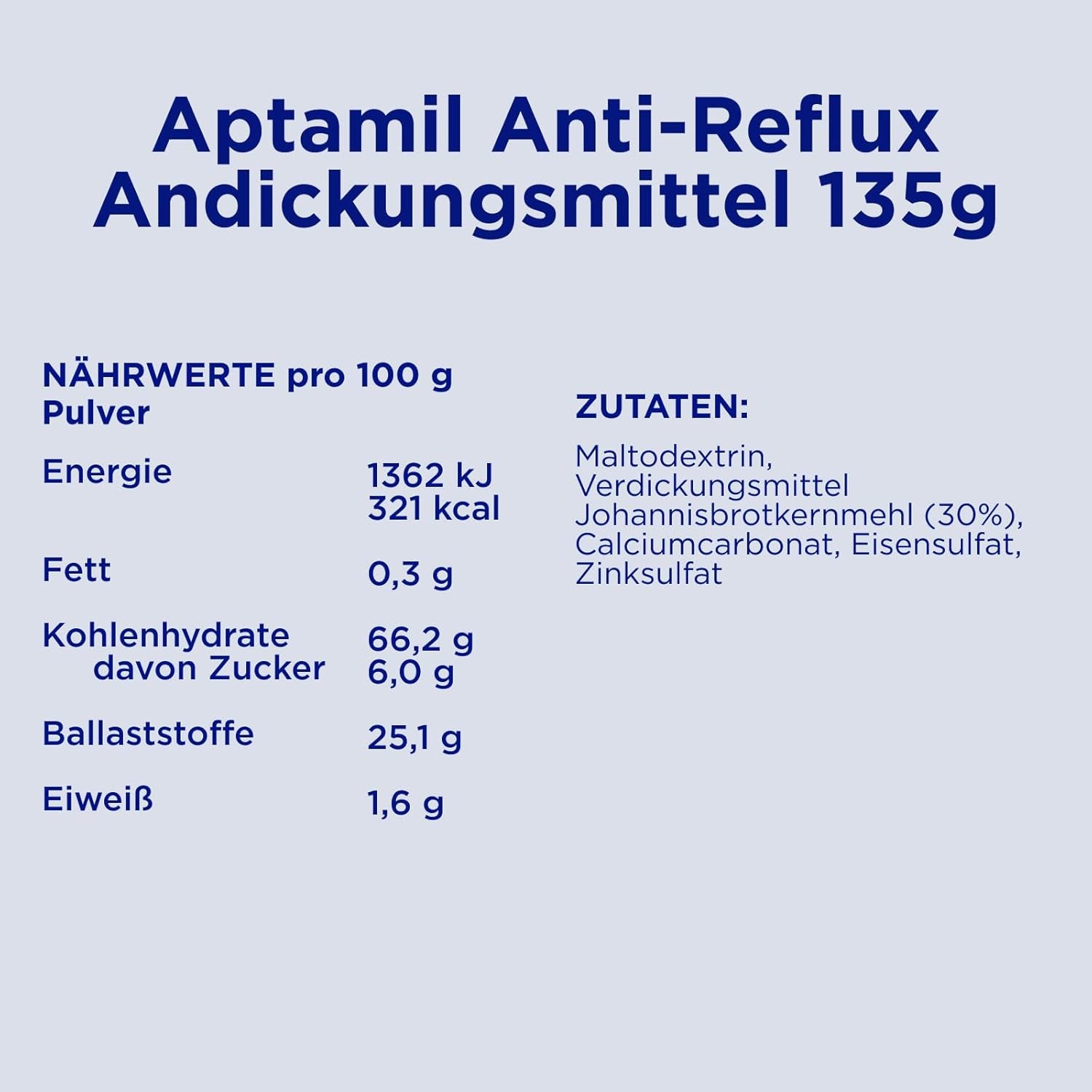 Aptamil Anti-Reflux - Formule Complète Dès la Naissance Gestion Diététique Vomissements & Régurgitations Aliments pour Bébé Lait en Poudre 6 x 135 g