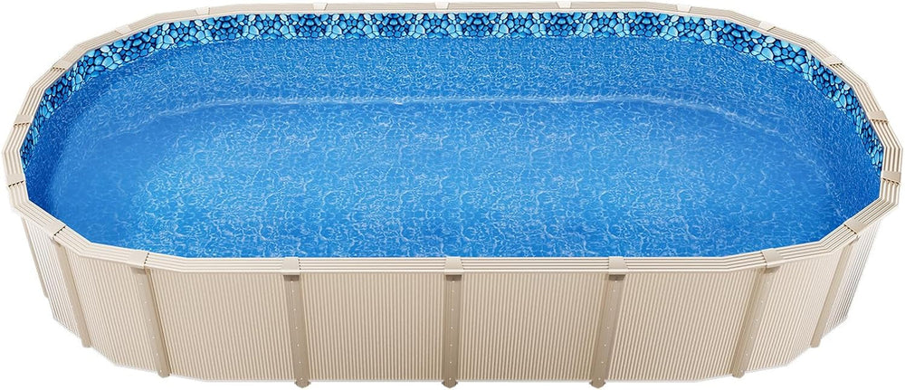 Căptușeală ovală pentru piscină VEVOR, 732x366x147cm, căptușeală interioară, căptușeală de schimb, căptușeală pentru piscină, căptușeală din vinil suprapusă, dimensiune standard, rezistentă la uzură, pentru piscine supraterane cu pereți înalți de 137cm