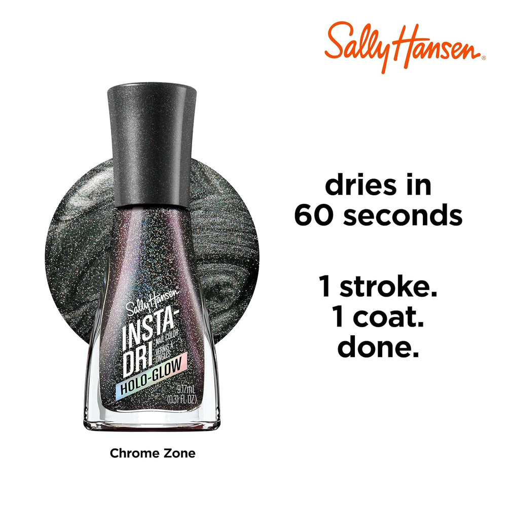 Vernis à ongles Insta-Dri Holo-Glow, zone chromée, facile à utiliser, longue durée, belles couleurs, facile à appliquer, sans écaillage, 19 ml