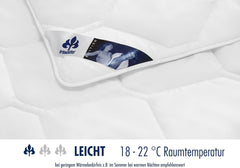 Couette d'été Edition Irisette - Fabriquée en Allemagne - Couette d'été légère avec housse en microfibre douce, 155 X 220 cm, certifiée Öko-Tex Couettes et couettes Naty Shop