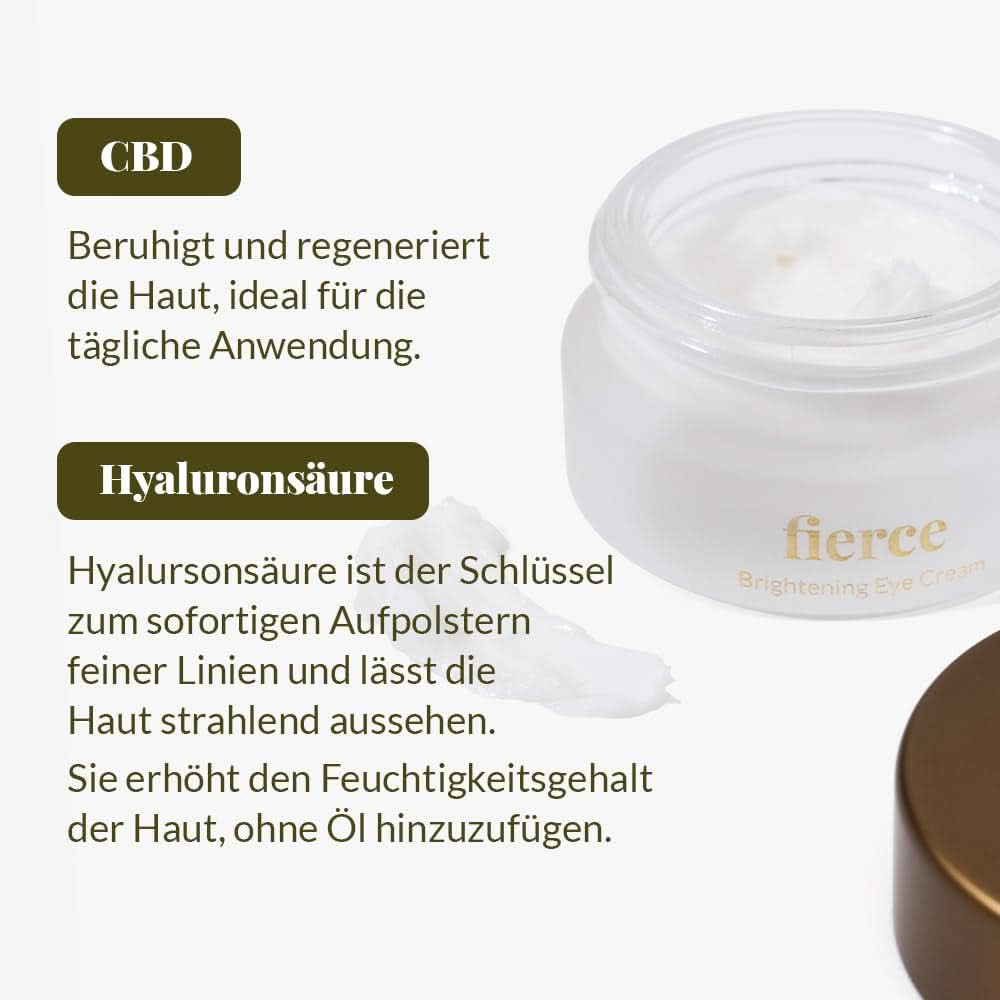 Nordic Cosmetics, Cremă de ochi vegană împotriva ridurilor și a cearcănelor cu acid hialuronic, 10ml Cosmetice si Infrumusetare Naty Shop